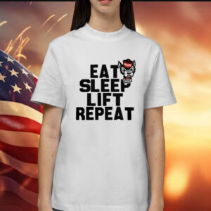 NC State Wolfpack eat sleep lift repeat Shirt