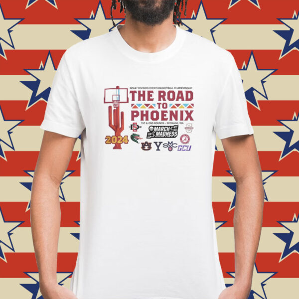 NCAA Division I Men’s Basketball Championship the road to Phoenix 2024 Shirt