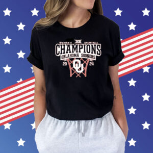 Oklahoma Sooners Crimson 2024 Big 12 Wbb Champions Shirt
