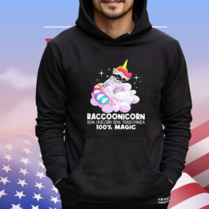 Raccoonicorn 50% unicorn 50% trash panda 100% magic Shirt