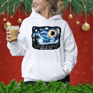 Retro Starry Night & Solar Eclipse Of April 8, 2024 Shirt