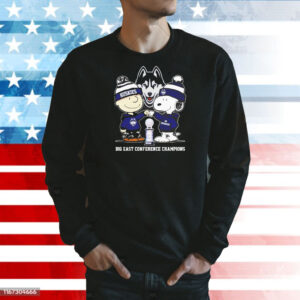 Snoopy and Charlie Brown Uconn Huskies Big East Conference Champions Shirt