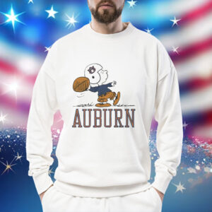 Snoppy Peanuts Auburn Tigers Football Shirt