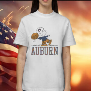 Snoppy Peanuts Auburn Tigers Football Shirt