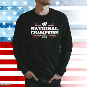 Wisconsin Badgers National Champions 2024 NCAA Women’s Ice Hockey Shirt