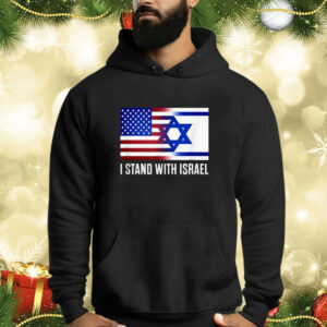 I Stand With Israel Patriotic USA and Israel Flag Shirt