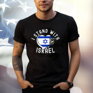 I Support Israel I Stand With Israel Heart Israeli Flag Shirts