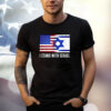 I Stand With Israel Patriotic USA and Israel Flag Shirt