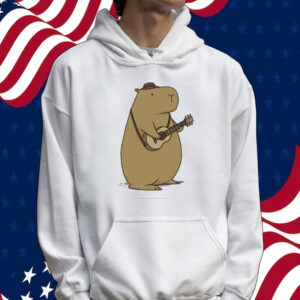 A capybara playing a guitar Tee shirt