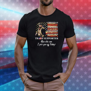 Christian White Straight Republican Unvaxxed Gun Owner Meateater Patriot & Trump Supporter T-Shirt