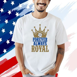 Forever Always Royals Crown Baseball T-shirt