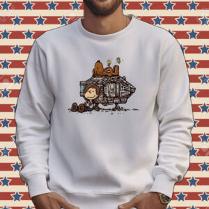 Han Solo and Chewbacca Star Wars X Charlie Brown and Snoopy Peanuts ChewBeagle Tee shirt