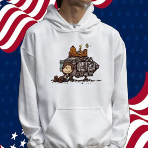 Han Solo and Chewbacca Star Wars X Charlie Brown and Snoopy Peanuts ChewBeagle Tee shirt