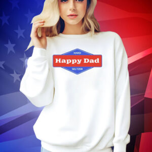 Happy dad hard seltzer logo T-shirt