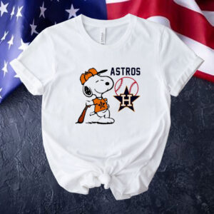 Houston Astros baseball Snoopy Peanuts 2024 Tee shirt