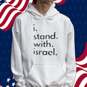 I Stand with Israel Men's 100% cotton Gray Tee Shirt