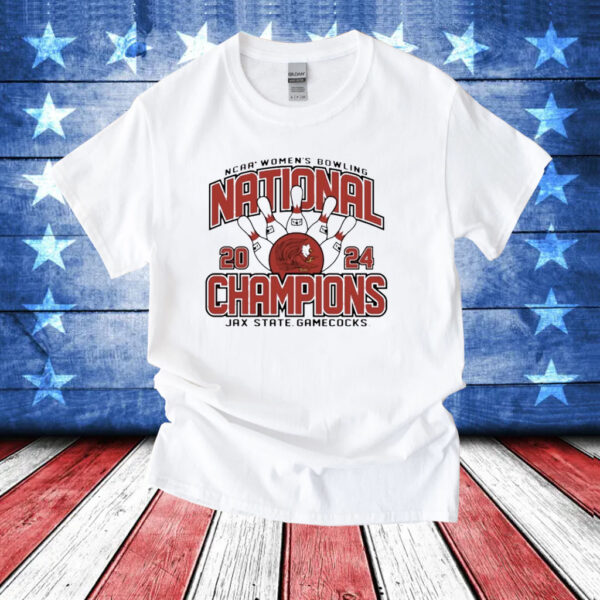 Jacksonville State Gamecocks 2024 NCAA Women’s Bowling National Champions T-Shirt