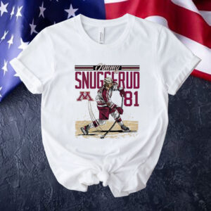 Jimmy Snuggerud Minnesota NCAA Men’s Ice Hockey Caricature Tee shirt