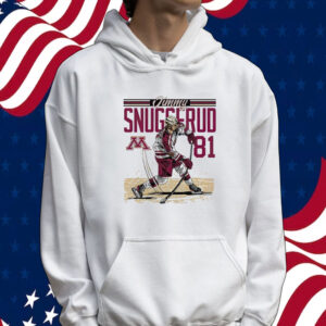 Jimmy Snuggerud Minnesota NCAA Men’s Ice Hockey Caricature Tee shirt