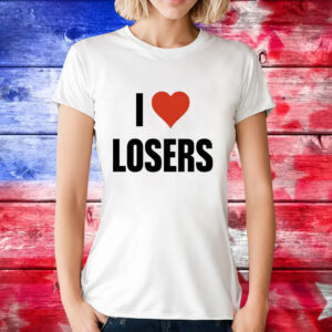 Linabob wearing i love losers T-Shirt