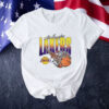 Los Angeles Lakers on fire Tee shirt