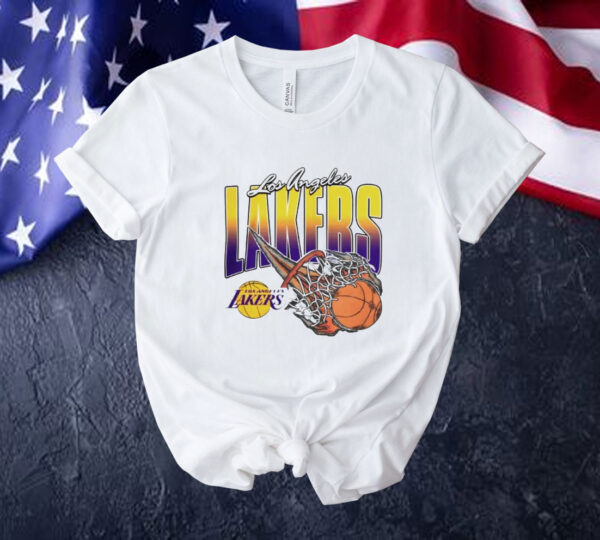 Los Angeles Lakers on fire Tee shirt