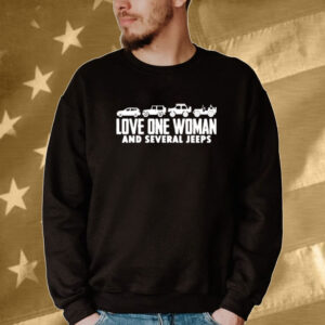 Love one woman and several jeeps Tee shirt