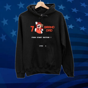 Mario 7 grand dad push start button 1992 1 Tee shirt