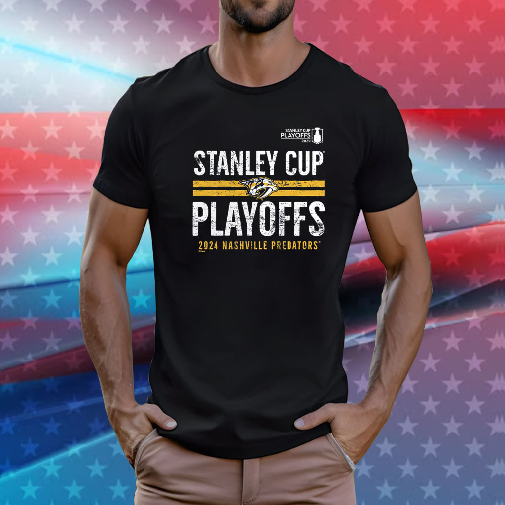 Nashville Predators 2024 Stanley Cup Playoffs Crossbar T-Shirt