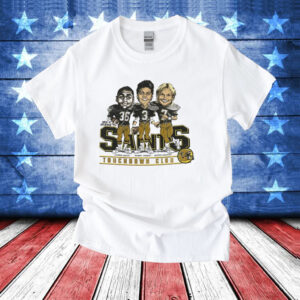 New Orleans Saints Rueben Mayes Bobby Hebert Morten Andersen caricature vintage T-Shirt
