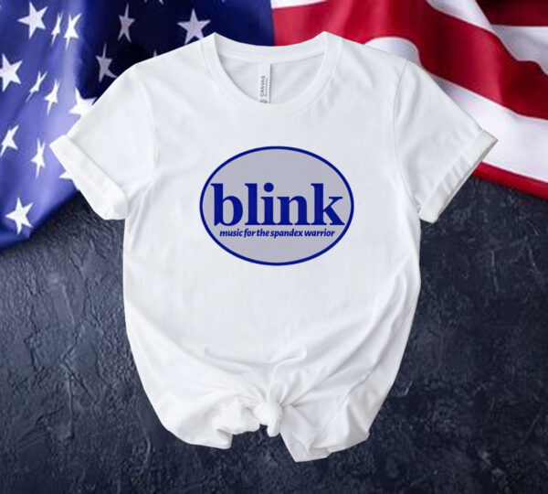 Official Blink music for the spandex warrior Tee shirt