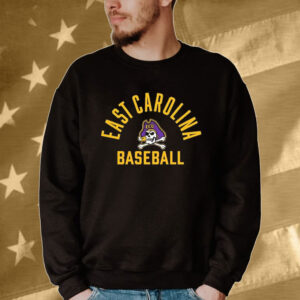 Official East Carolina Baseball Purple Arch Dixon Williams Tee shirt