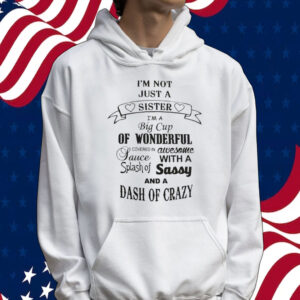 Official I’m not just a sister I’m a big cup of wonderful Tee shirt