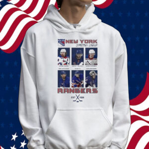 Official New York Rangers Starting Lineup Tee Shirt
