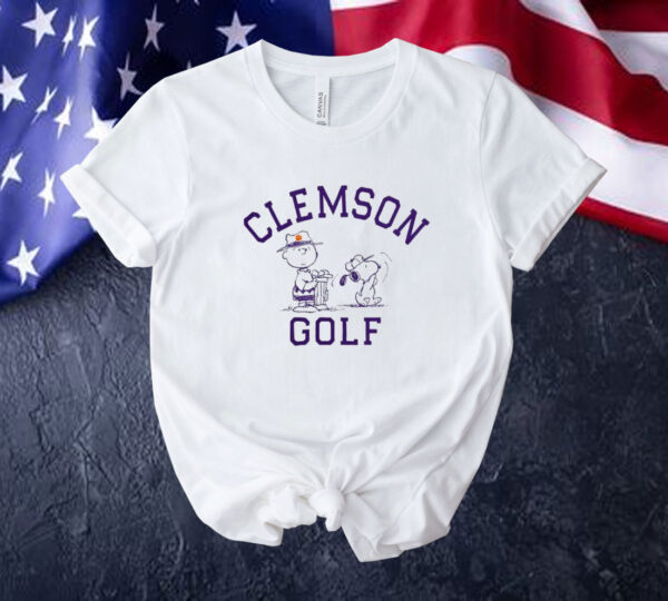 Peanuts Clemson Tigers Golf 2024 Tee shirt