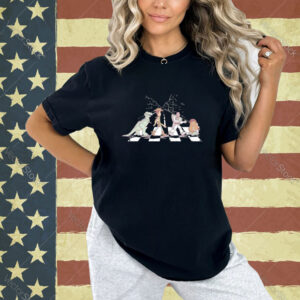 Rex Woody Buzz Lightyear and Mr. Potato Head crossing Abbey Road T-shirt