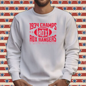 Rox Rangers Football 1934 Champs Tee shirt