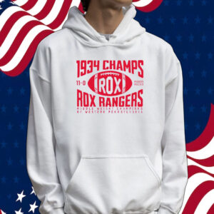 Rox Rangers Football 1934 Champs Tee shirt