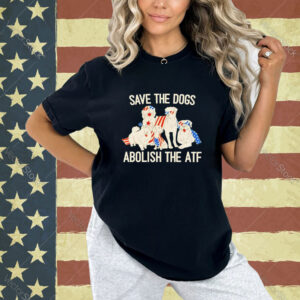Save the dogs abolish the atf USA flag T-shirt