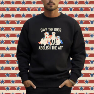Save the dogs abolish the atf USA flag T-shirt