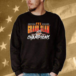 Sheffield Steelers Grand Slam 2023-2024 Champions Tee shirt