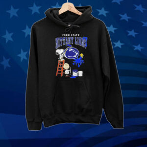 Snoopy Charlie Brown and Woodstock Wall Paint Penn State Nittany Lions Tee shirt