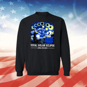 Snoopy and Woodstock Total Solar Eclipse 2024 LongSleeve Shirt