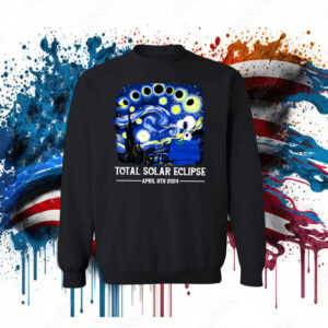 Snoopy and Woodstock Total Solar Eclipse 2024 Womens Shirt