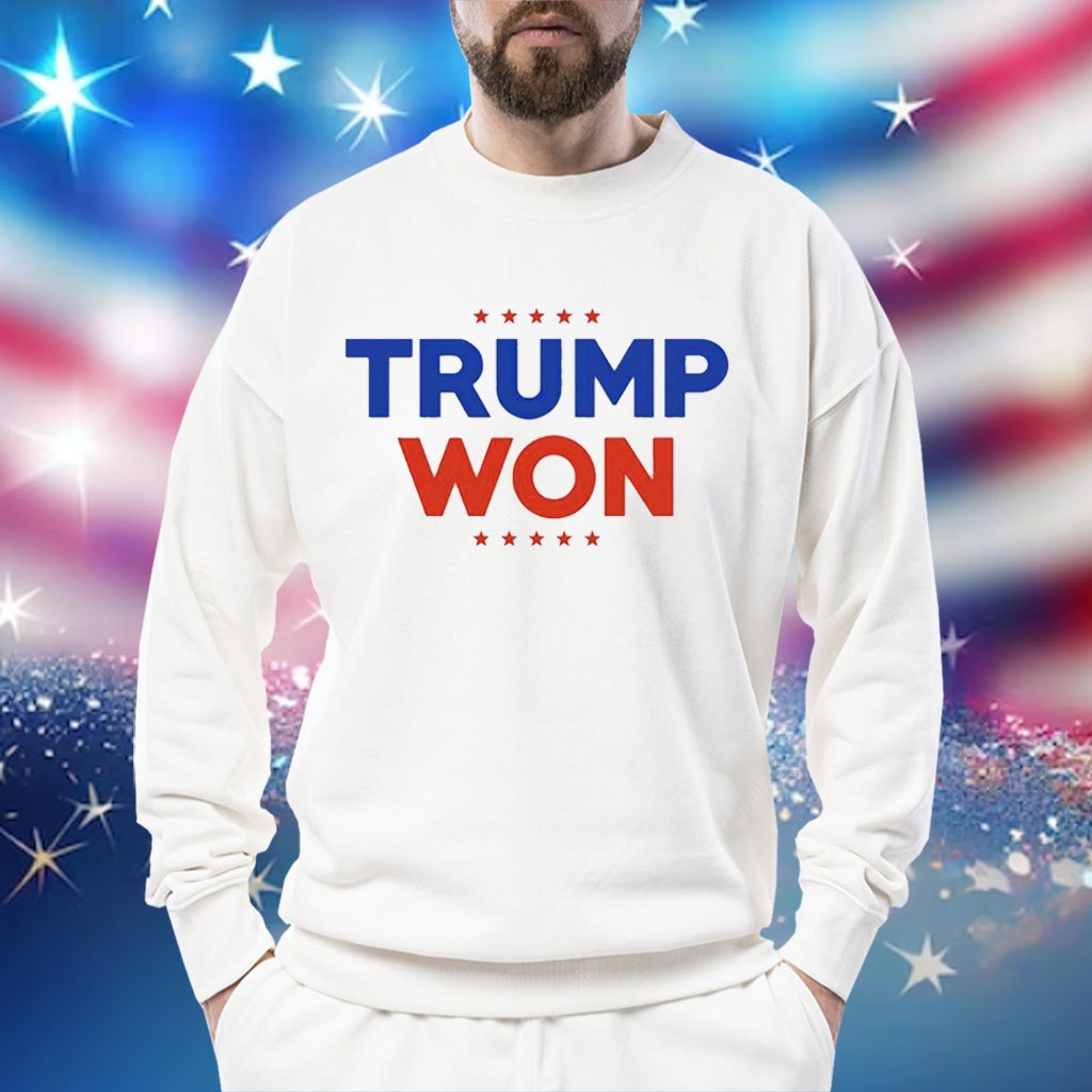 Travis Kelce wearing Trump won Shirt