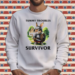 Tummy troubles survivor bunny rabbit Tee shirt