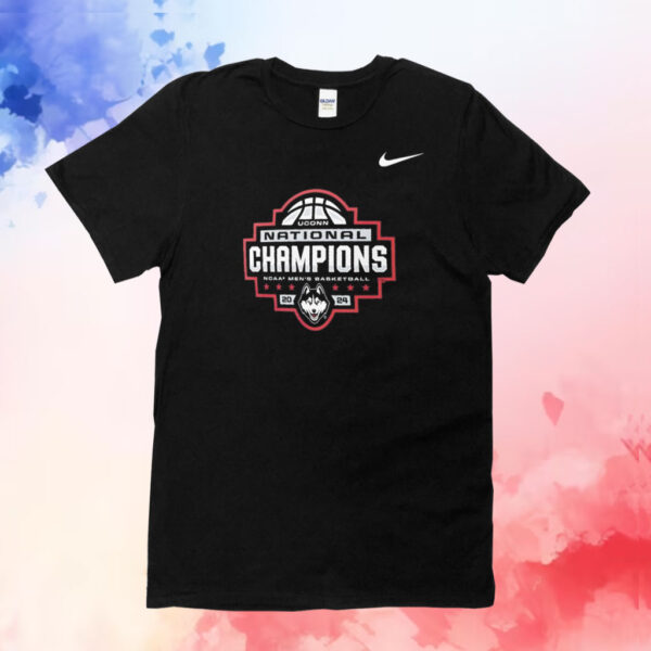 UConn Huskies Nike 2024 NCAA Men’s Basketball National Champions T-Shirt