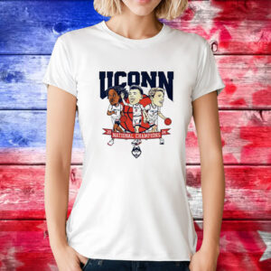 Uconn Men’s Basketball 2024 National Champions Caricatures T-Shirt