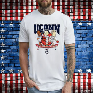 Uconn Men’s Basketball 2024 National Champions Caricatures T-Shirt