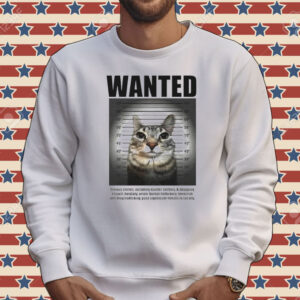 Wanted cat mugshot Tee shirt